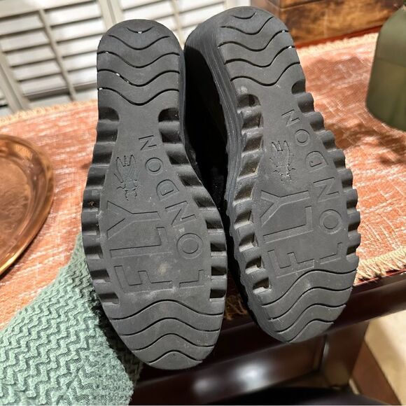 FLY London Suede Ruched Ankle Boots with Tie Detail Yebi Diesel - Picture 10 of 10